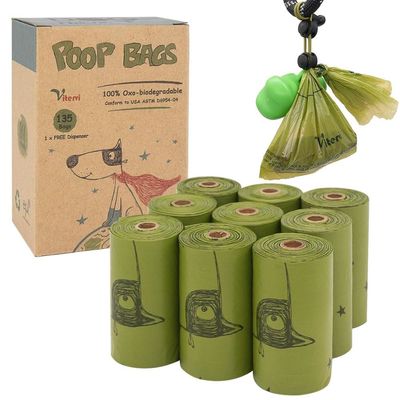 Сумки Поо сора отхода любимца сумки кормы зеленого цвета кота собаки изготовленные на заказ с распределителем
