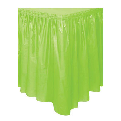 Раздражанные устранимые пластиковые юбки таблицы с встроенной слипчивой линией
