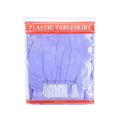 Ровные поверхностные устранимые пластиковые юбки таблицы для поставляя еду украшения таблицы