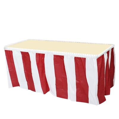 Современные устранимые пластиковые юбки таблицы для украшения десерта/таблицы шведского стола