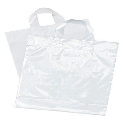 Хозяйственные сумки изготовленного на заказ логотипа сплошного цвета многоразовые, пластиковая мягкая сумка ручки петли