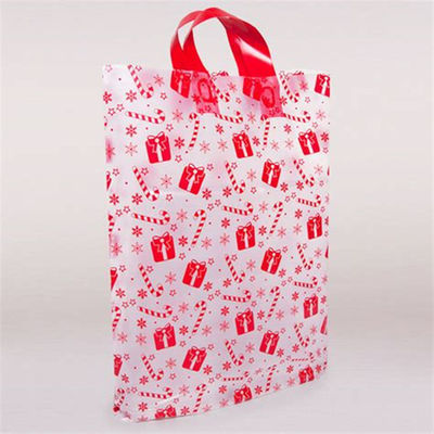 Розничная хозяйственная сумка для подгонянных детей печатает устранимую пластиковую сумку подарка с ручкой легкой для того чтобы снести