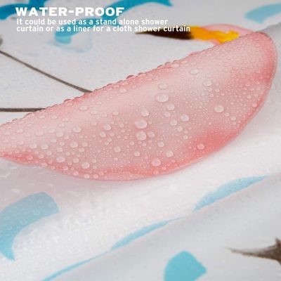 Занавес устранимое ПЭВА вкладыша ливня фламинго делает занавесы водостойким ливня толстой ванной комнаты пластиковые