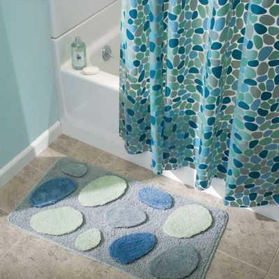 Роскошный занавес ливня ванной комнаты вычуры ПЭВА пластиковый с крюками
