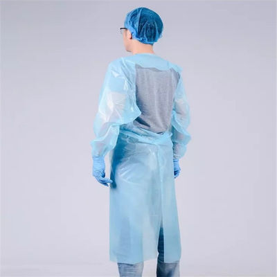 Голубая 2/5/10PCS устранимая защитная одежда, медицинские мантии изоляции, голубой защитный Coverall