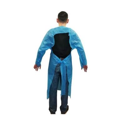 Голубая 2/5/10PCS устранимая защитная одежда, медицинские мантии изоляции, голубой защитный Coverall