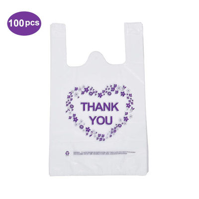 Высококачественный пластиковый ясный жилет регулирует хозяйственные сумки футболки сумок с изготовленным на заказ логотипом