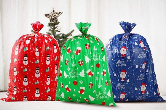 Гигантский пластиковый подарок рождества кладет × в мешки 36 44 дюйма