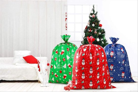 Гигантский пластиковый подарок рождества кладет × в мешки 36 44 дюйма