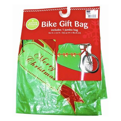 Сумки обруча подарка разрыва устойчивые красочные пластиковые, большая сумка велосипеда рождества