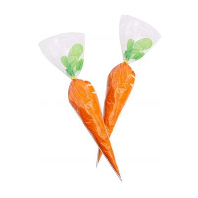 Сумки конуса целлофана сладкие с дизайном моркови