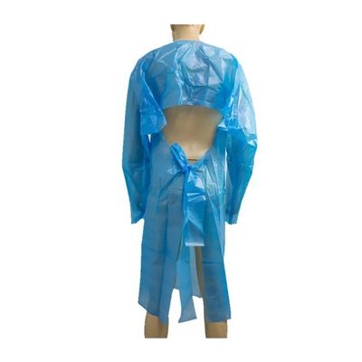 Рисбермы пальто CPE 10 пакетов голубые 45&quot; x 75&quot;. Устранимый полиэтилен. Unisex Жидкост-защитный Workwear.